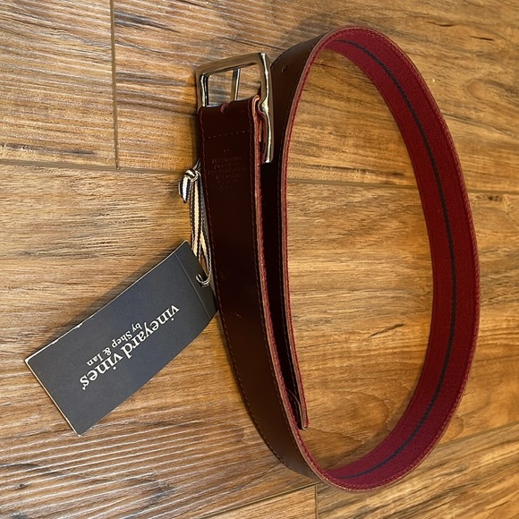 Men’s size 30 Vineyard Vines leather and webbing reversible belt - Picture 2 of 4